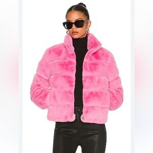 Generation Love Pink Faux Fur Jacket